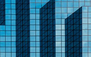 Preview wallpaper building, facade, glass, architecture, minimalism