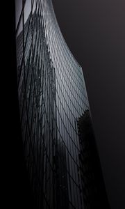 Preview wallpaper building, facade, glass, reflection, dark