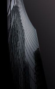 Preview wallpaper building, facade, glass, reflection, dark