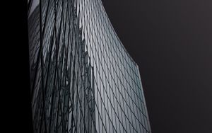 Preview wallpaper building, facade, glass, reflection, dark