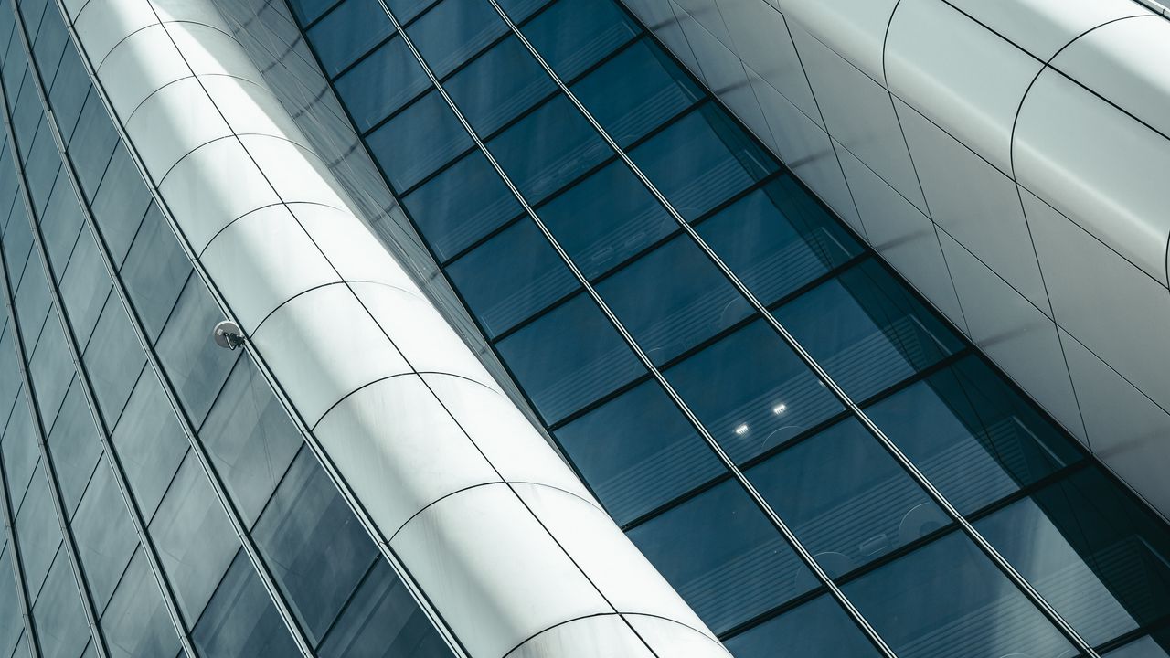 Wallpaper building, facade, glass, architecture