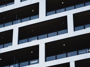 Preview wallpaper building, facade, glass, windows
