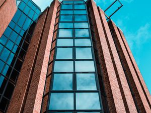 Preview wallpaper building, facade, glass, reflection, sky