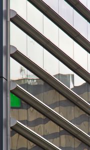 Preview wallpaper building, facade, glass, stripes