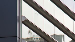 Preview wallpaper building, facade, glass, stripes