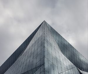 Preview wallpaper building, facade, glass, bottom view, architecture