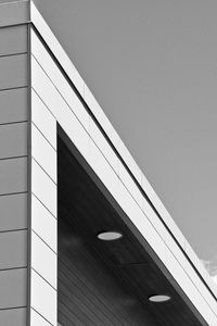 Preview wallpaper building, facade, lighting, architecture, black and white
