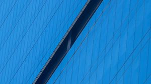 Preview wallpaper building, facade, line, blue