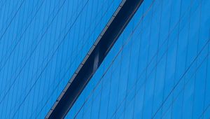 Preview wallpaper building, facade, line, blue