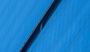 Preview wallpaper building, facade, line, blue