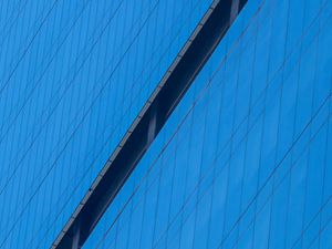 Preview wallpaper building, facade, line, blue