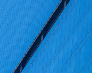 Preview wallpaper building, facade, line, blue