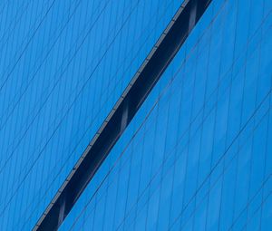 Preview wallpaper building, facade, line, blue