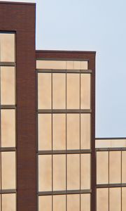 Preview wallpaper building, facade, lines, bricks