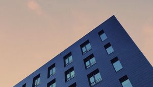 Preview wallpaper building, facade, minimalism, sky, window