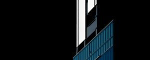 Preview wallpaper building, facade, minimalism, black, dark