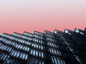 Preview wallpaper building, facade, minimalism, architecture, gray