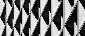 Preview wallpaper building, facade, minimalism, architecture, black and white