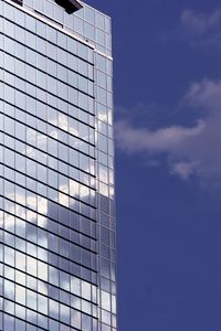 Preview wallpaper building, facade, mirror, sky, blue, architecture