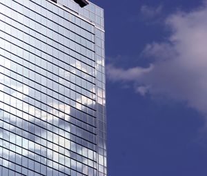 Preview wallpaper building, facade, mirror, sky, blue, architecture