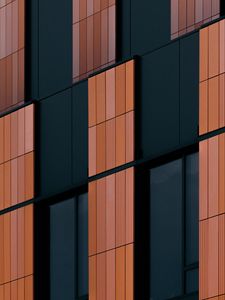 Preview wallpaper building, facade, panels, minimalism, architecture