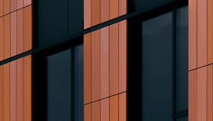 Preview wallpaper building, facade, panels, minimalism, architecture