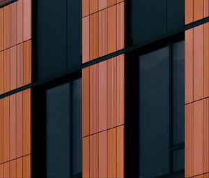 Preview wallpaper building, facade, panels, minimalism, architecture
