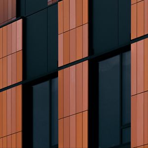 Preview wallpaper building, facade, panels, minimalism, architecture