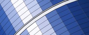 Preview wallpaper building, facade, rectangles, lines, blue