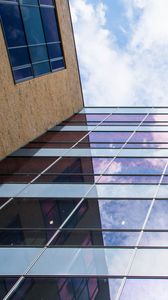 Preview wallpaper building, facade, reflection, sky, glass