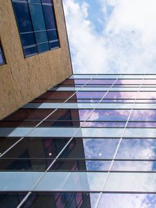 Preview wallpaper building, facade, reflection, sky, glass