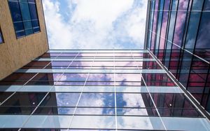 Preview wallpaper building, facade, reflection, sky, glass