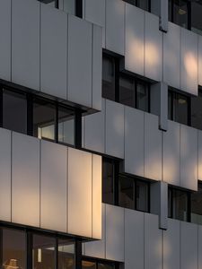 Preview wallpaper building, facade, shadows, architecture