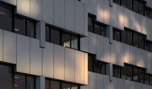 Preview wallpaper building, facade, shadows, architecture