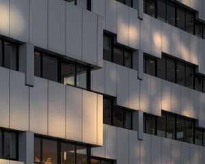 Preview wallpaper building, facade, shadows, architecture