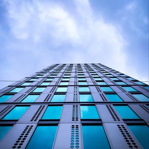 Preview wallpaper building, facade, sky, minimalism, architecture