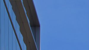 Preview wallpaper building, facade, sky, blue