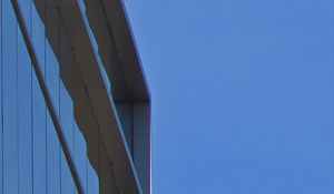 Preview wallpaper building, facade, sky, blue
