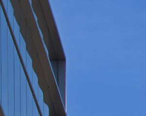 Preview wallpaper building, facade, sky, blue