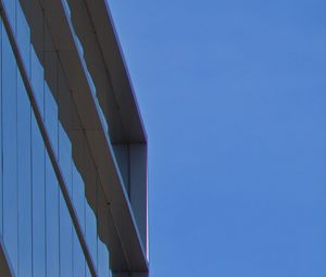 Preview wallpaper building, facade, sky, blue