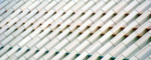 Preview wallpaper building, facade, slope, lines, white
