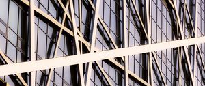 Preview wallpaper building, facade, stripes, intersection, architecture