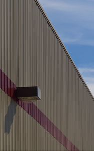 Preview wallpaper building, facade, stripes, brown
