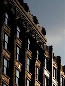Preview wallpaper building, facade, windows, architecture, light