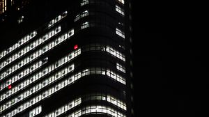 Preview wallpaper building, facade, windows, light, night