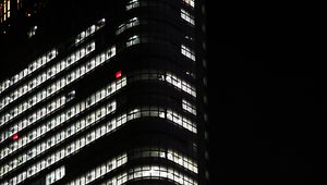 Preview wallpaper building, facade, windows, light, night