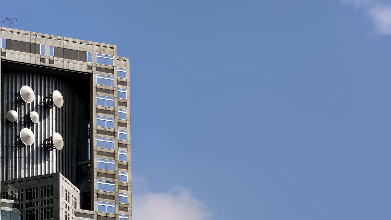 Wallpaper building, facade, windows, edges, sky