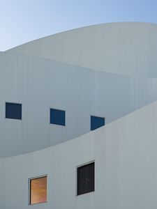 Preview wallpaper building, facade, windows, architecture, white