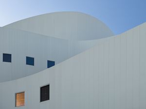 Preview wallpaper building, facade, windows, architecture, white