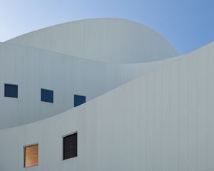 Preview wallpaper building, facade, windows, architecture, white